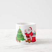 Tasse Expresso Enfant's Christmas Cup Ajouter Nom Père Noël et Ar (Devant)