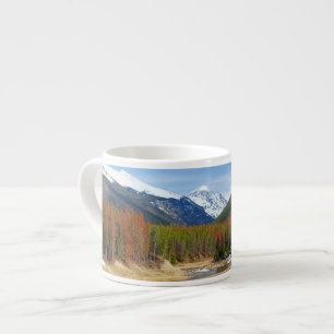Tasse Expresso Enroulement le fleuve Colorado avec des montagnes