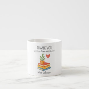 Tasse Expresso Enseignant Merci - Cadeau d'appréciation du coeur