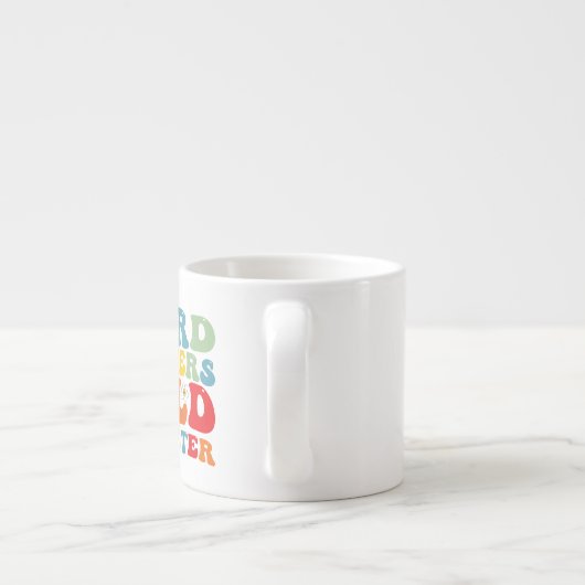 Tasse Expresso Enseignants étrangers construire personnage Enseig (Dos)