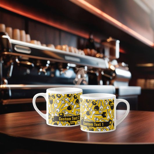 Tasse Expresso Ensemble de clés Arrière - plan