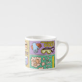 Tasse Expresso Ensemble d'illustrations Vintages de la chimie (Droite)