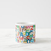 Tasse Expresso Eric Carle | Lettres Motifs alphabétiques (Devant)