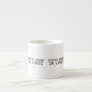 Tasse Expresso Erreur de syntaxe dans le minimalisme technique