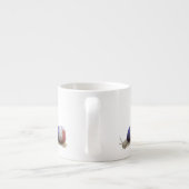 Tasse Expresso Escargot français de drapeau (Dos)