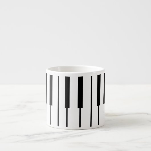 Tasse Expresso Espresso-Tasse Klavier Musik (Devant)