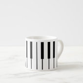 Tasse Expresso Espresso-Tasse Klavier Musik (Devant droit)