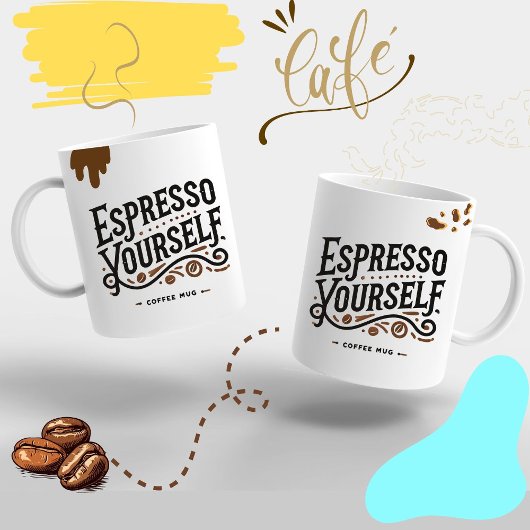 Tasse Expresso Espresso Yourself'moderne café Lover cadeau ☕