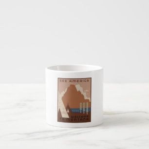 Tasse Expresso État du Montana : Tribus indiennes, Montagnes, Pra