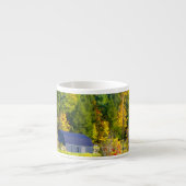 Tasse Expresso États-Unis, Vermont. Feuillage d'automne le long d (Devant)