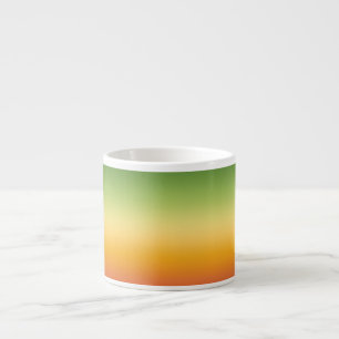 Tasse Expresso Été Tropical Dégradé Orange Lemon Lime Ombre