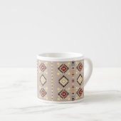 Tasse Expresso Ethnique : un motif tribal transparent (Devant droit)