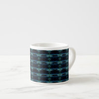 Etoiles arc-en-ciel bleu vert, Motif Artdeco