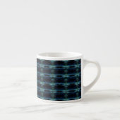 Tasse Expresso Etoiles arc-en-ciel bleu vert, Motif Artdeco (Droite)