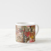 Tasse Expresso Europe Travel Vintage (Devant droit)