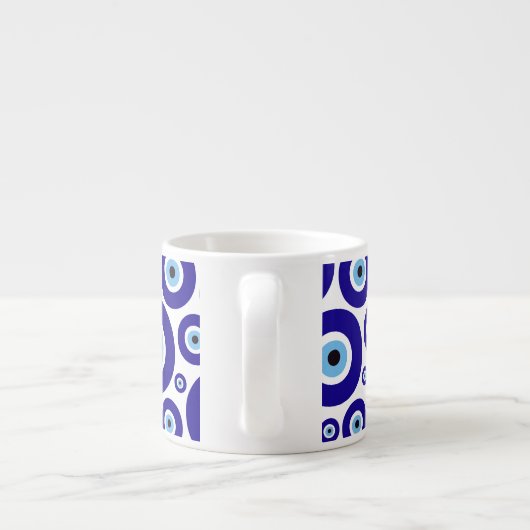 Tasse Expresso Evil Eye Pattern, Greek Eye, Turkish Eye, Nazar (Dos)
