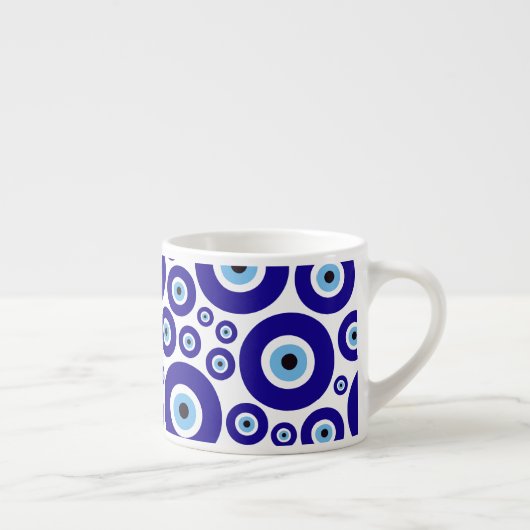 Tasse Expresso Evil Eye Pattern, Greek Eye, Turkish Eye, Nazar (Droite)