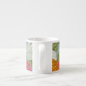 Tasse Expresso Excellent motif avec des chrysanthèmes (Dos)