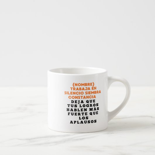 TASSE EXPRESSO EXITO REGALO PERSONALIZADO PARA (NOMBRE) (Droite)