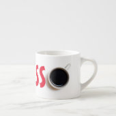 Tasse Expresso EXPRESSO Texte rouge Minimaliste (Droite)