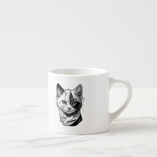 Tasse Expresso Face de chat (Droite)