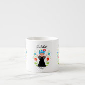 Tasse Expresso Fado chanteuse avec caravelle portugaise (Devant)
