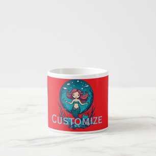 Tasse Expresso Faites comme si je suis une mignonne sirène Thunde