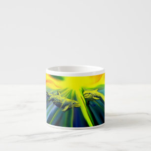 Tasse Expresso Famille de dauphins sous le soleil
