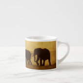 Tasse Expresso Famille d'éléphant (Droite)