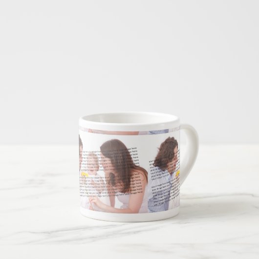 Tasse Expresso FAMILLE Photo ✨ Lovely Custom (Devant droit)