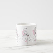 Tasse Expresso Fashion Bride rose muscade espresso (Devant)