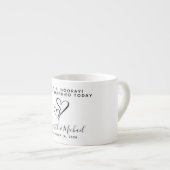 Tasse Expresso Faveur mariage Sip Sip Hooray Coeurs (Devant droit)