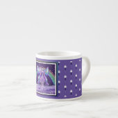 Tasse Expresso Fée de la pluie violette (Devant droit)