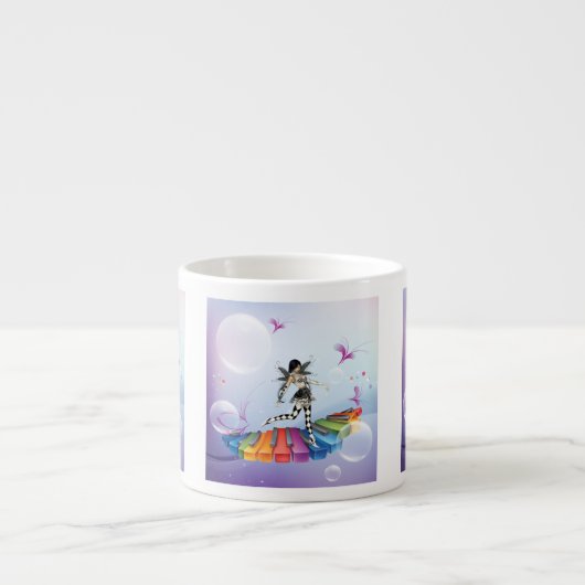 Tasse Expresso Féerie de clavier musical (Devant)