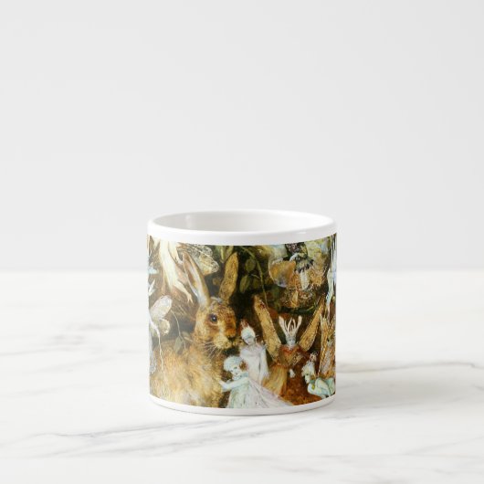 Tasse Expresso Fées et lapin (Devant)