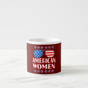 Tasse Expresso Femme américaine Femme Fille Lunettes de soleil du