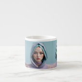 Tasse Expresso Femme d'art de sable faciale (Devant)