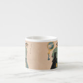 Tasse Expresso Femme japonaise Kimono : Ukiyo-e Woodblock Imprime (Devant)