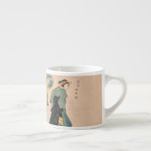 Tasse Expresso Femme japonaise Kimono : Ukiyo-e Woodblock Imprime (Droite)