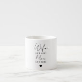 Tasse Expresso Femme Maman EST 2025 Espresso Cup | Cadeau personn (Devant)