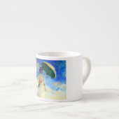 Tasse Expresso Femme Monet avec un parasol face droit (Devant droit)