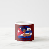 Tasse Expresso Femmes Cubaines Fille Strong Cubanita Libérez Cuba (Devant)