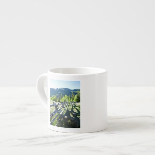 Tasse Expresso Fenceline en bois (Devant gauche)