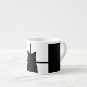 Tasse Expresso Fenêtre Cat Cliquez pour Customiser la couleur Déc (Devant droit)