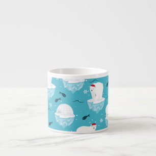 Tasse Expresso Fête de l'ours polaire