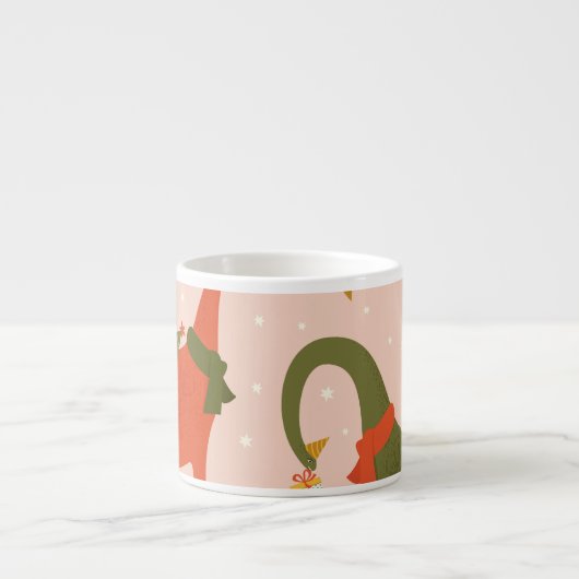 Tasse Expresso Fête de Noël Dino : Tree Rex (Devant)