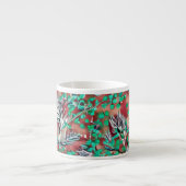 Tasse Expresso Feuille et plante - Design motif moderne (Devant)