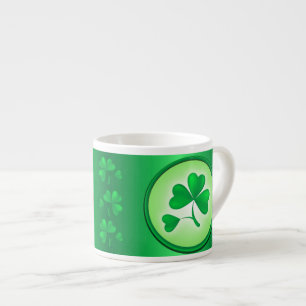 Tasse Expresso Feuille shamrock