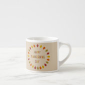 Tasse Expresso Feuilles de chêne de Thanksgiving (Droite)