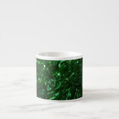 Tasse Expresso feuilles de l'arbre de Noël (Devant)